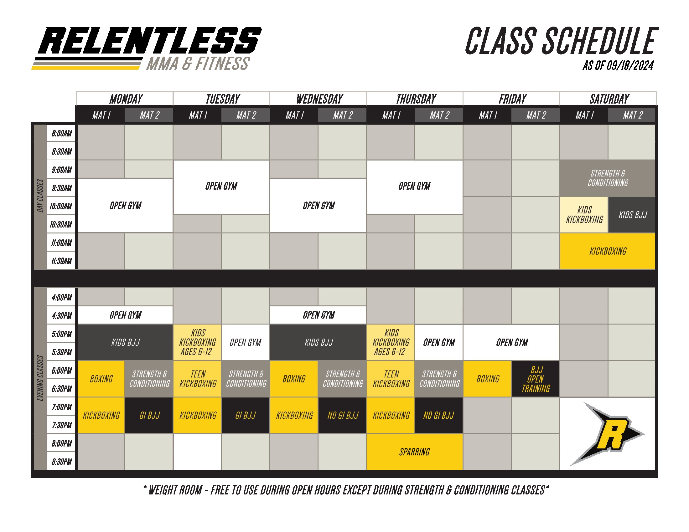 Relentless_MMA_Schedule_2024_09_18